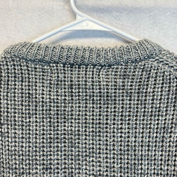 LOFT & BROWNSTONE Sweater Women's Large Gray Crew Neck Pullover Knit Wool Blend - Picture 10 of 10